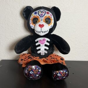 Build-A-Bear Workshop BAB DAY OF THE DEAD Plush Dia de los Muertos Bear 16"